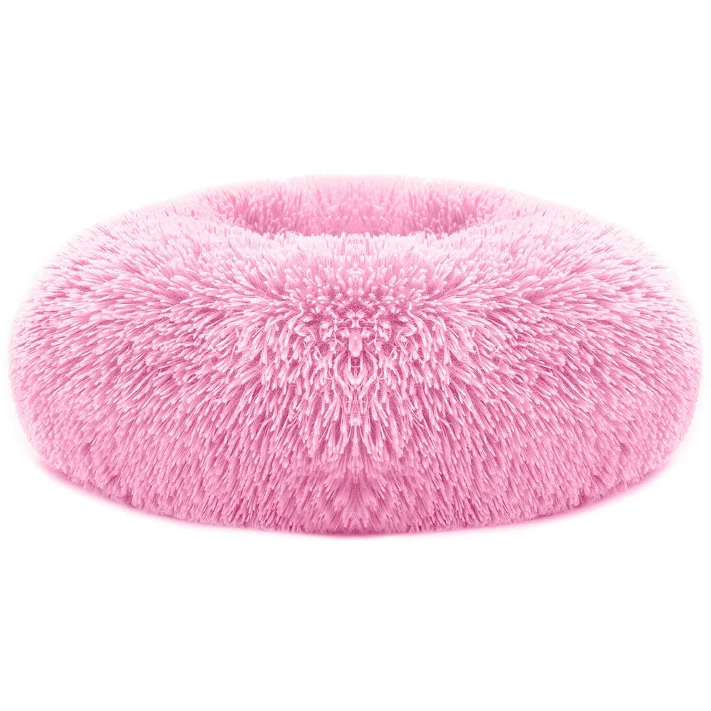 Fleece Dog Bed with Raised Rim — Non-Slip, Machine Washable