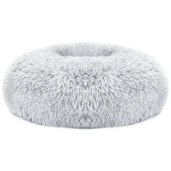 Fleece Dog Bed with Raised Rim — Non-Slip, Machine Washable
