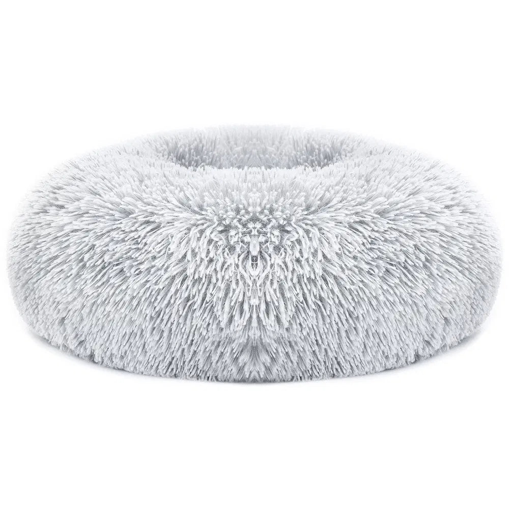 Fleece Dog Bed with Raised Rim — Non-Slip, Machine Washable