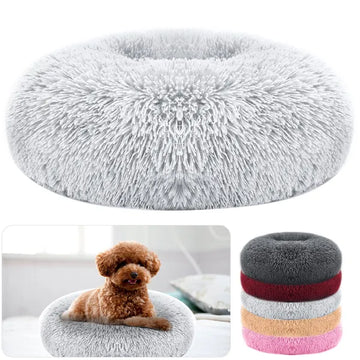 Fleece Dog Bed with Raised Rim — Non-Slip, Machine Washable