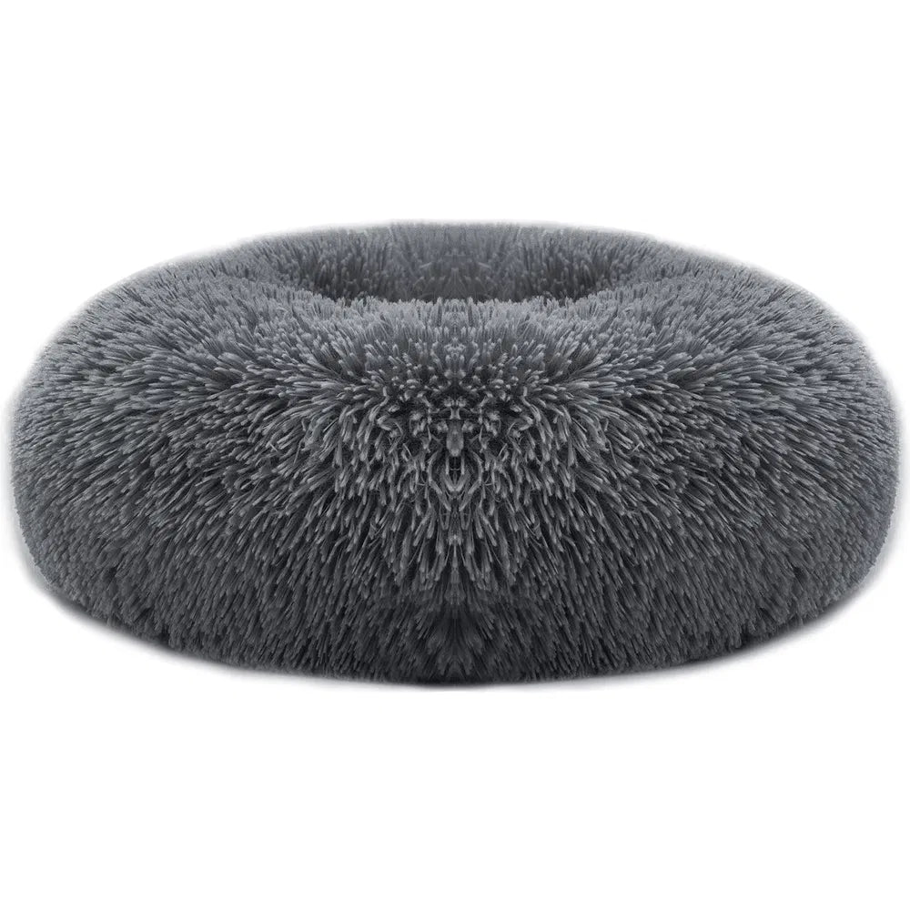 Fleece Dog Bed with Raised Rim — Non-Slip, Machine Washable