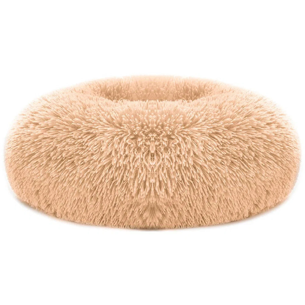 Fleece Dog Bed with Raised Rim — Non-Slip, Machine Washable